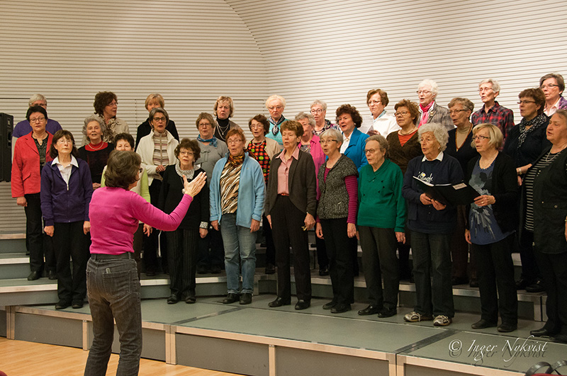 SilverQuinns övning inför julkonserten 2012